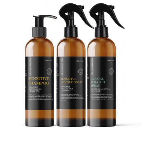Everyday Sensitive Care Bundle - Sensitive Shampoo, Conditioner & Dermal Scratch Spray