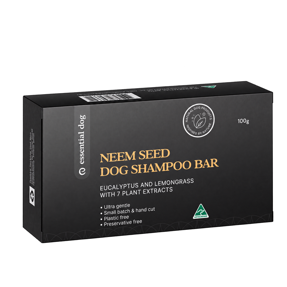 Solid Dog Shampoo Bar: Neem Seed, Lemongrass and Eucalyptus